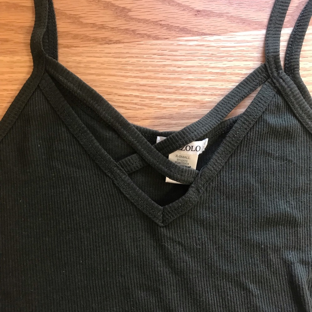 Olive green tank top. Never been worn! - Picture 3 of 4